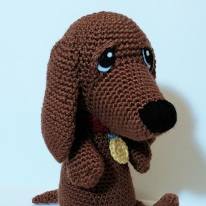 Snoopy The Little Dachshund Amigurumi Pattern. PDF file only, doll not included.
