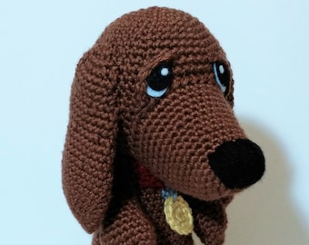 Snoopy The Little Dachshund Amigurumi Pattern. PDF file only, doll not included.