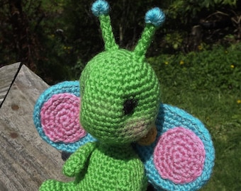 Baby Butterfly Amigurumi Crochet Pattern. PDF only, Doll not included