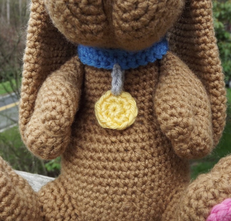 Basset Hound Puppy Amigurumi Crochet Dog Pattern PDF, Doll not included. image 3