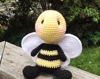 Baby Bumblebee Amigurumi Crochet Pattern. PDF file only, doll not included.