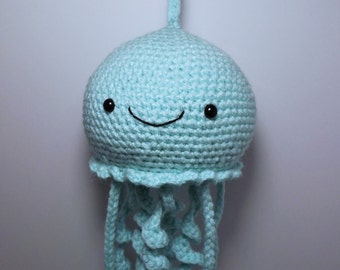 Jellyfish Amigurumi Crochet Pattern. PDF only, doll not included