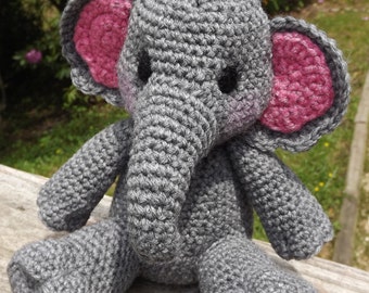 Baby Elephant Amigurumi Crochet Pattern PDF Doll not included