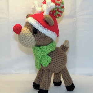 Christmas Reindeer Amigurumi Pattern Rudolph PDF file only