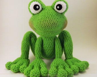 Froggy Amigurumi Pattern Frog Crochet Pattern - PDF file only, doll not included.