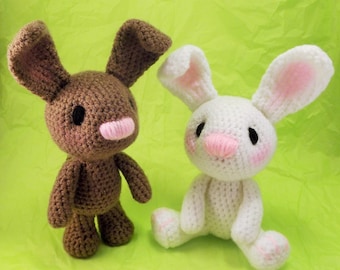 Little Bunny Amigurumi Pattern, Easter Rabbit Crochet Pattern PDF file only, doll not included.