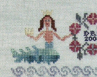 Star Sapphire 32 Count Linen for Peril on the Sea Sampler