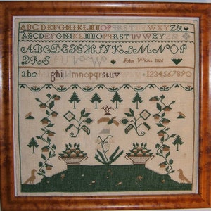 John Viott 1826 Reproduction Sampler Digital Download
