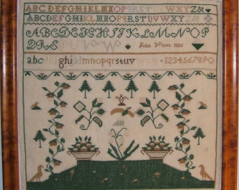 John Viott 1826 Reproduction Sampler Digital Download