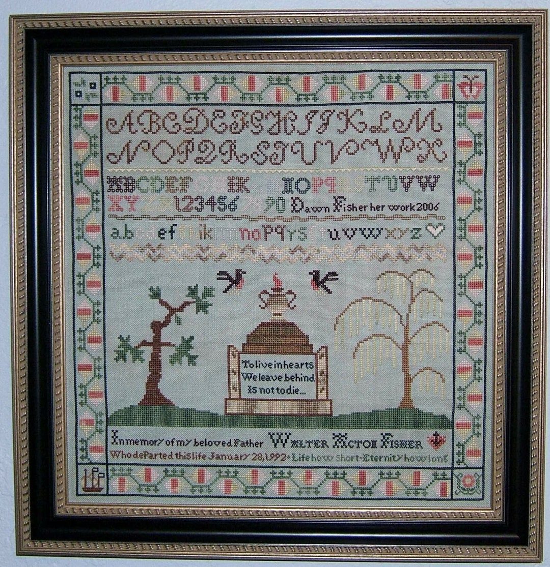 Life How Short Mourning Sampler Digital Download - Etsy