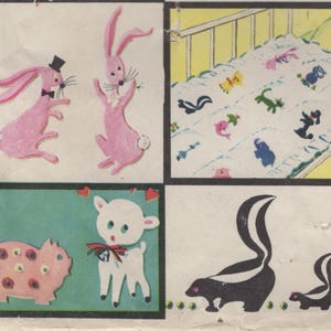 Motifs appliqués fantaisistes des années 1950 Téléchargement instantané au format PDF pour une utilisation immédiate !  Modèles vintage