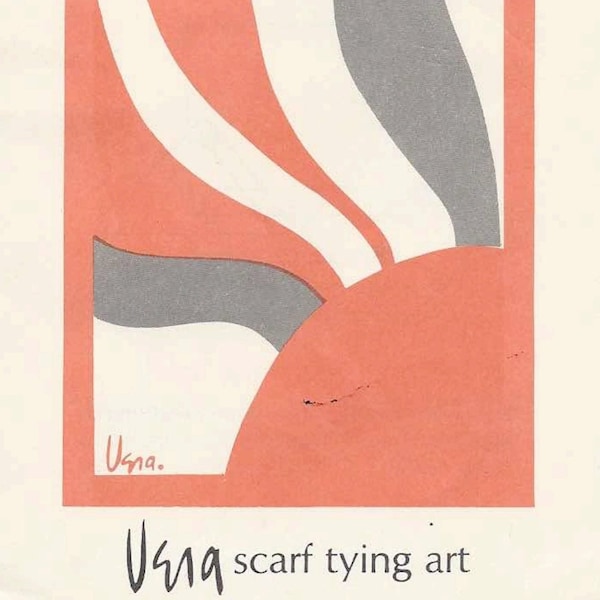 Vintage Vera Scarf Tying Art Leaflet Instant Digital Download pdf eBook, How To Instructions 16 Pages