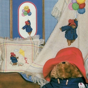 12 Vintage Bear Cross Stitch Patterns pdf - Nostalgic Design Collection, Instant Digital Download