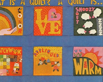 70s Groovy Love Quilt Patterns pdf - Retro Patchwork Décor for a Retro Look, Instant Digital Download