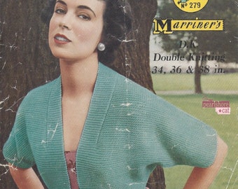 Vintage 50s Rockabilly Style Sweater Knitting Patterns pdf, Instant Digital Download, Retro Vibes!