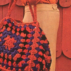 Easy 70s Granny Square Purse Pattern Simple Crochet for - Etsy