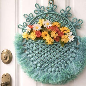 1970s Macrame Wall Hanging Pattern, Digital Download PDF Ebook, Round 24", Many Pages of Knot Instruction