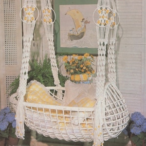 Macramé Pet Hammock Pattern PDF Instant Digital Download for Immediate Use!   Large Hanging Cradle