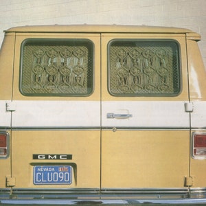Vintage 70s Macrame Van Curtains Pattern pdf Instant Digital Download pdf Boho Funky VW Bus Vanlife Vibes