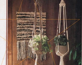 1970s Macrame Plant Hanger Pattern: 5'6" Vintage DIY (PDF Download)