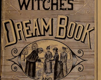 Libro dei sogni delle streghe del 1800, significato eBook e cartomante, download immediato eBook in formato PDF, amuleti divinatori vintage, incantesimi