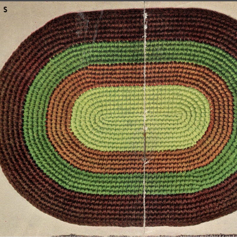 Crocheted Rag Rug - Etsy