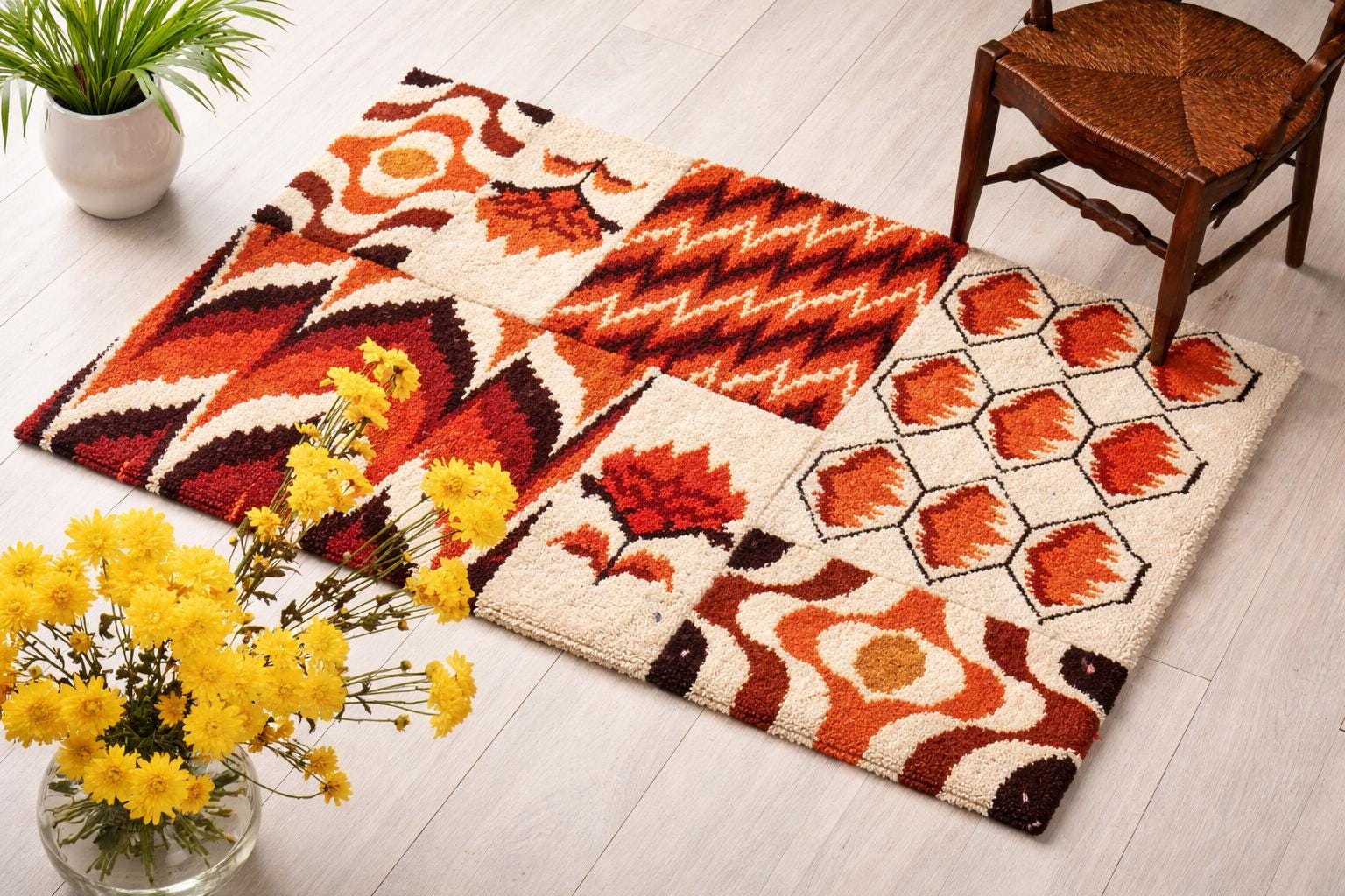 Vintage 70s Rug - Etsy