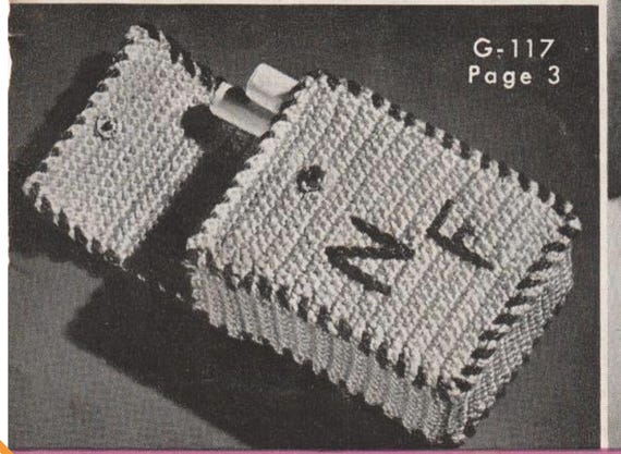 how to crochet a cigarette case 1940s Cigarette Case Crochet Pattern Pdf, Instant Digital Download,  Tobacciana Retro Gift!