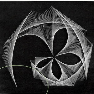 12 String Art Pattern Ebook Owl Butterfly Snowflake Lilly Boat Fish Goose Geometric, Instant Digital Download pdf, Retro Decor Wall Art DIY