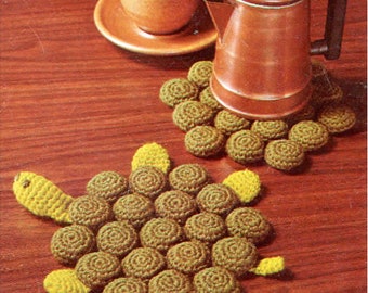 crochet bottle cap trivet
