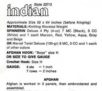 Southwest Native American Afghan Crochet Pattern, Instant Digital ...