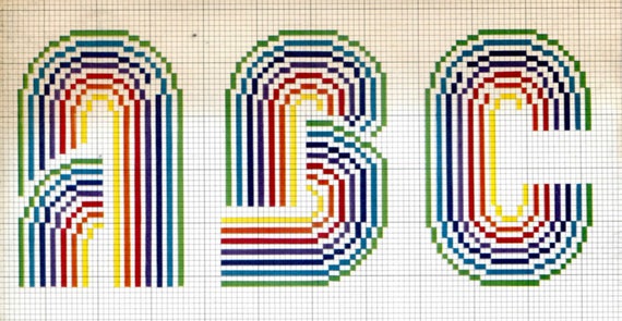 Needlepoint Alphabet Chart