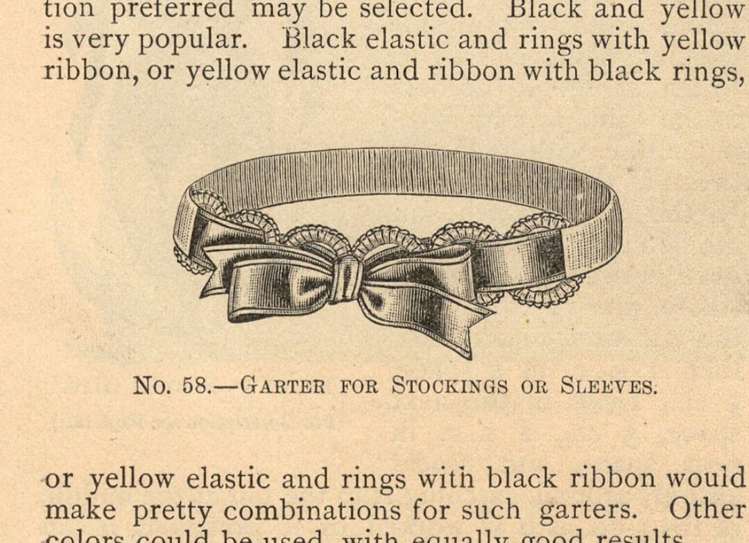 Saloon Girl Crochet Garter Pattern Edwardian Wedding Tradition Bridal ...