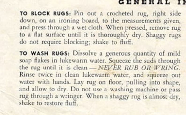 Kitchen Rag Pattern So Easy! Oval Kitchen Rag Rug Pattern 1940s Bathroom Crochet Pattern ...