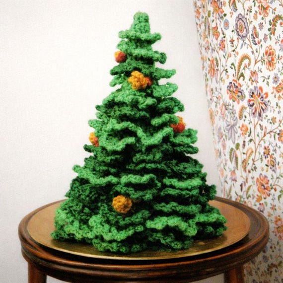 Sustainable Christmas Tree Crochet Pattern PDF Instant Digital Download for Immediate Use, Xmas Craft Retro for Holiday Decorations
