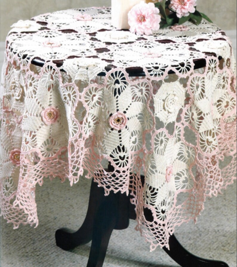 Victorian Tablecloth Crochet Pattern Lacy Advanced Crochet - Etsy