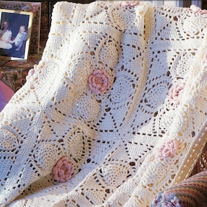 Pineapple Squares Baby Blanket Crochet Afghan Pattern, Instant Digital Download pdf, So Sweet 52x78