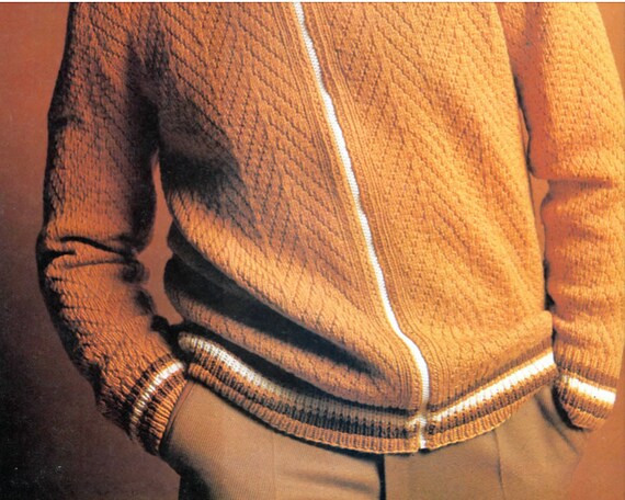 Business Casual Mens Hipster Knit Sweater Pattern Instant | Etsy