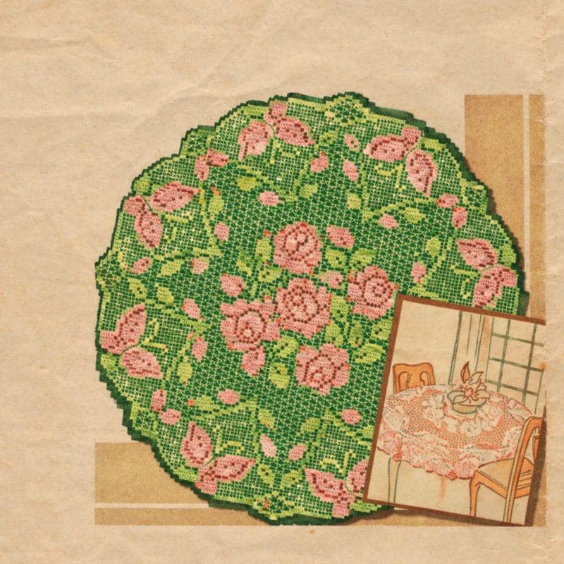 35 Crochet Tablecloth Patterns with Doilies, Motifs, and Table Runners 32 Vintage Filet Crochet Tablecloth Pattern eBook