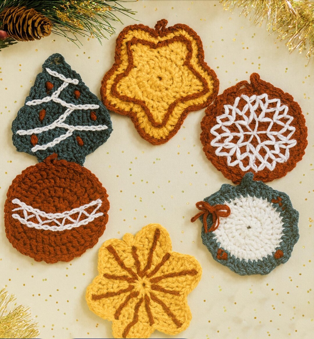 6 Potholders Christmas Crochet Patterns PDF, Digital Download for ...