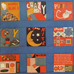 70s Groovy Love Quilt Pattern pdf - Retro Patchwork und Nesselstoff Dekor für einen Retro Look, digitaler Download