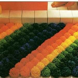 So Easy! Rainbow Bath Mat Pattern Retro Home Decor Rug, Equality For All, Instant Digital Download pdf, Pride Craft Project Rug image 3