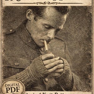 12+ Men's Fingerless Gloves Military Forces Knitting Patterns,  Navy, Army, Air Force, Instant Download PDF eBook, Winter Warm Socks Too!