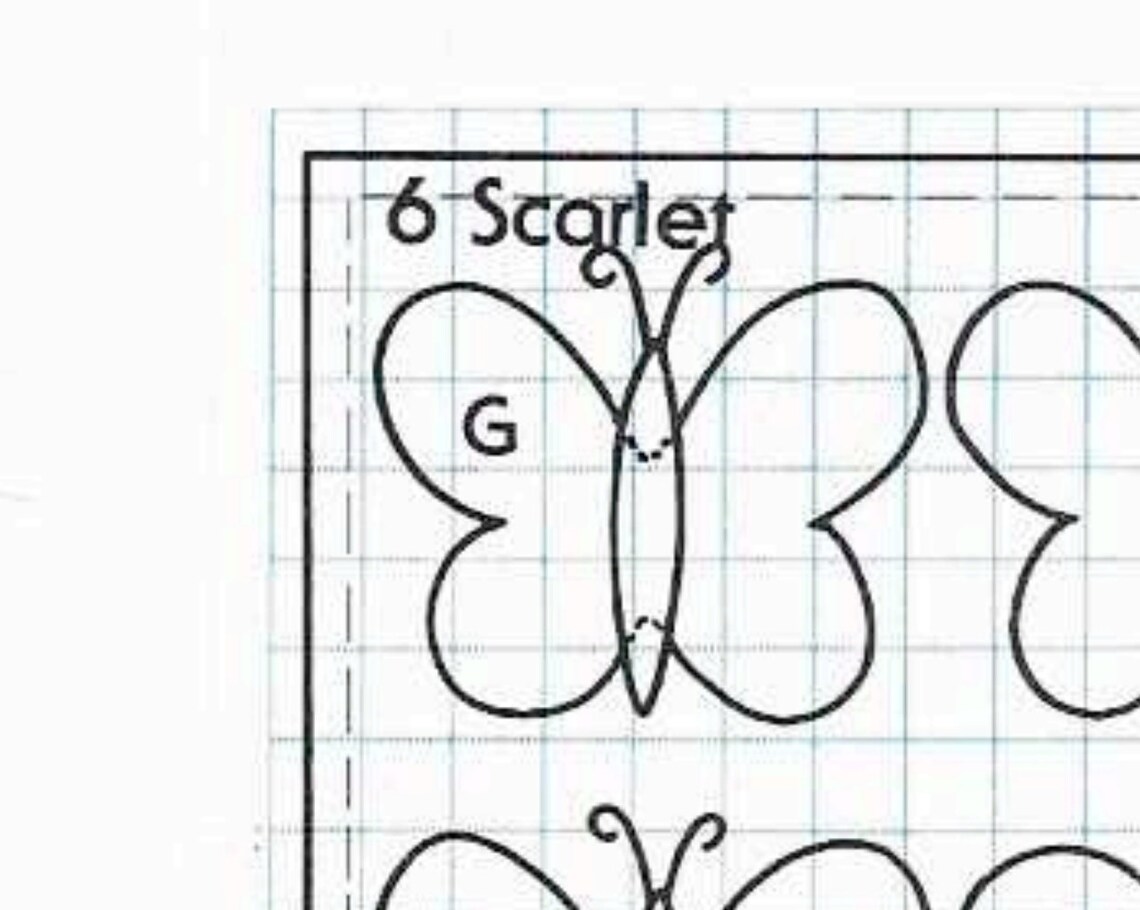 Butterfly Applique Quilt Pattern PDF, Digital Download, 1970s Stylized ...