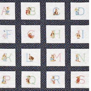 Patrones de punto de cruz con monogramas de conejo de la A a la Z, descarga digital instantánea en PDF, todos tus amigos animales favoritos