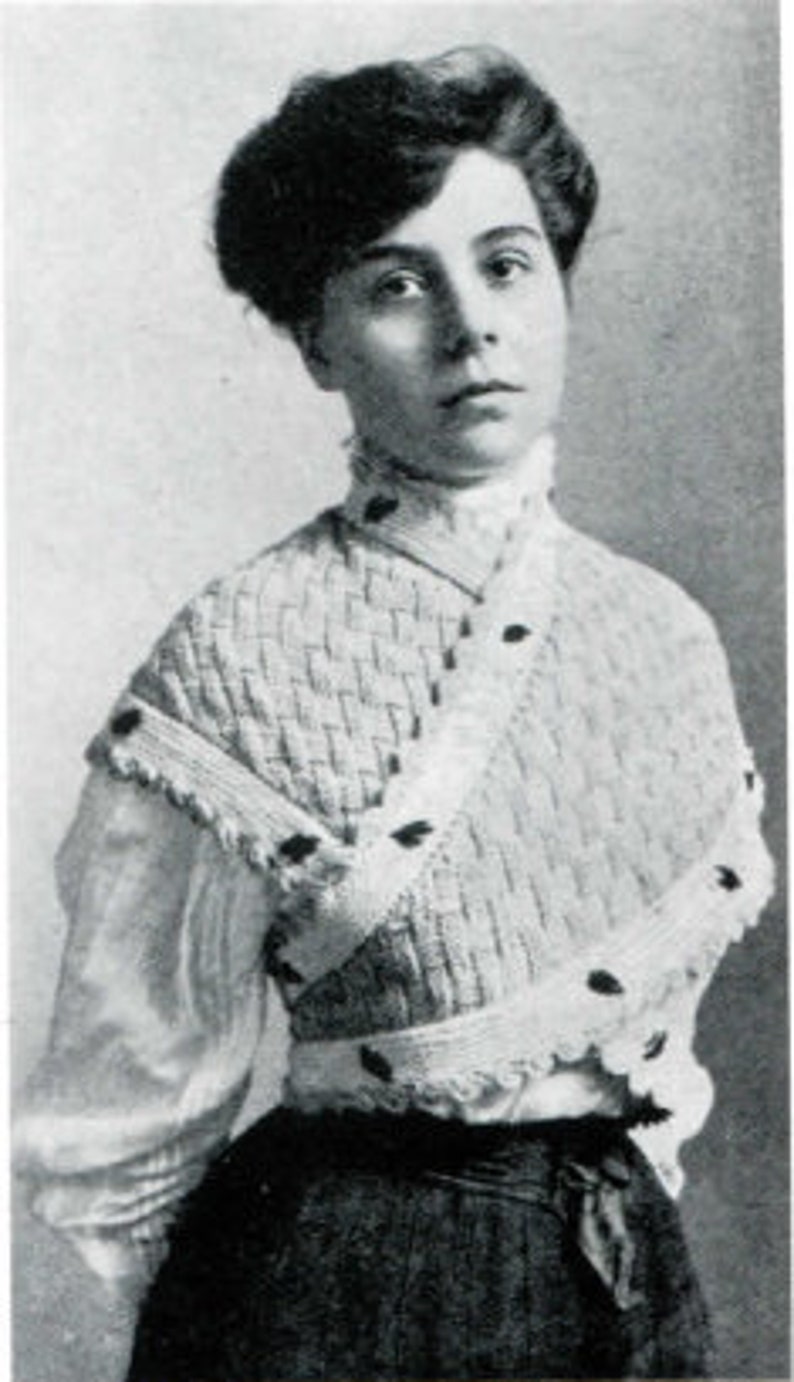 Historical Knitting Wrap Sweater 