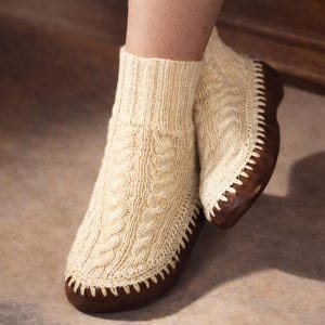 20+ Styles of  1940s Knit and Crochet Slipper Patterns PDF- Men's Women's Children and Infant SML XL