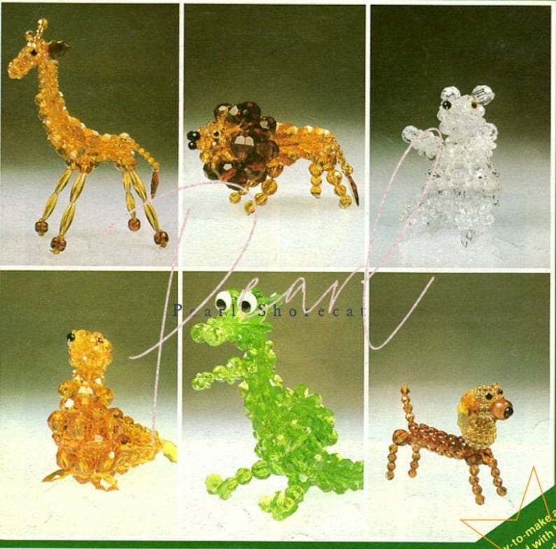 13 Animal Bead Patterns Beaded Collection Ebook Swan Peacock Etsy UK