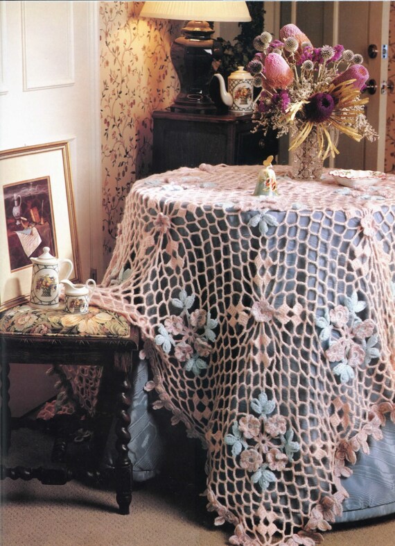 アンティーク　ヴィンテージ　テーブルクロス　カーテン　リネン　クロシェ編み鍵あみ アンティーク ヴィンテージ テーブルクロス カーテン リネン