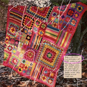 Vintage Granny Square Crochet Blanket Pattern 70s Pink - Etsy 【予約販売】本 US Vintage Ivory Blanket Granny’s ラグ